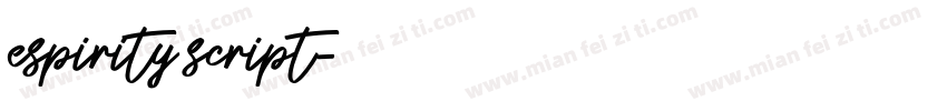espirity script字体转换